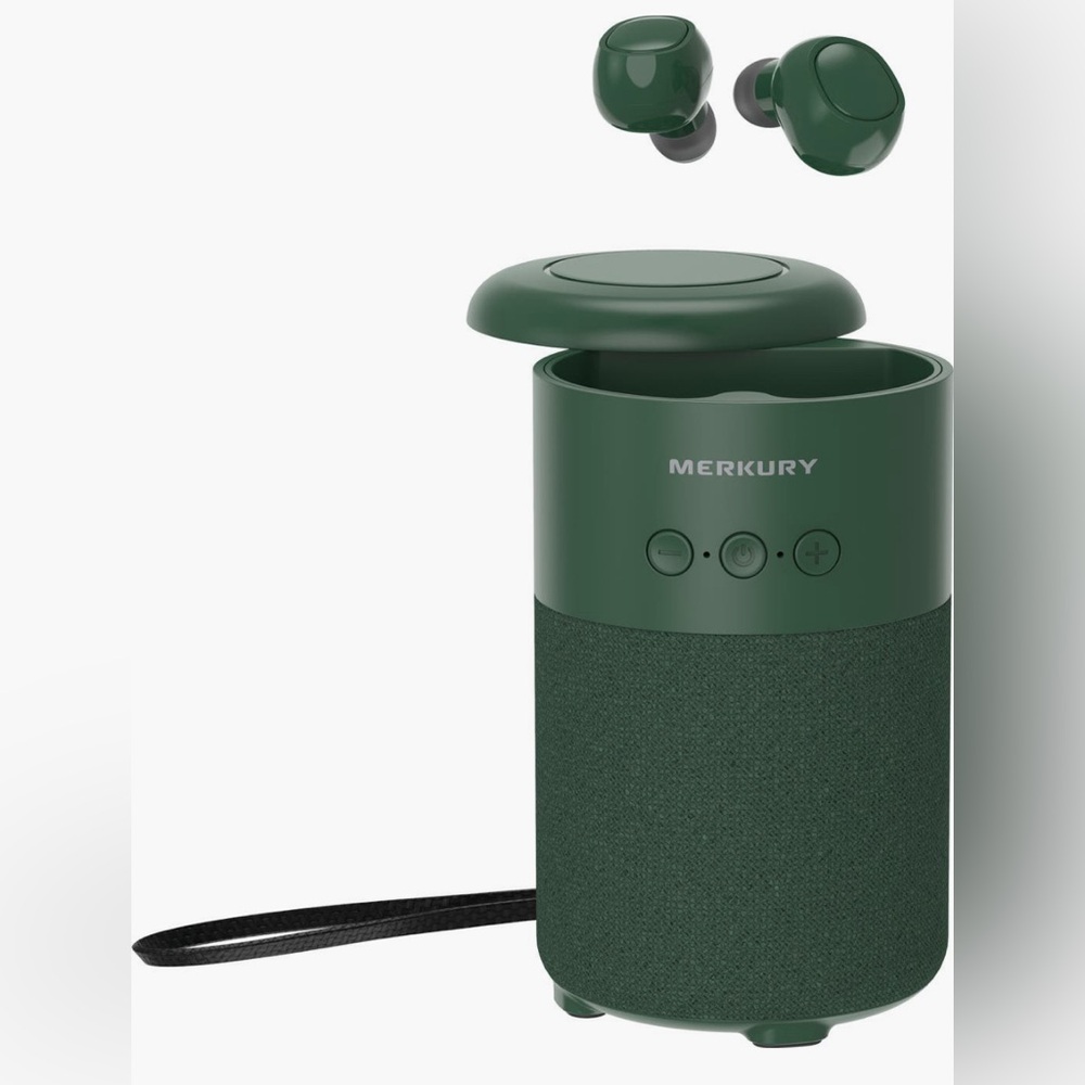 NWT Green Portable Bluetooth Speaker